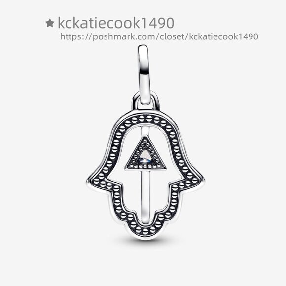 Pandora Hamsa Hand Medallion Charm - Picture 2 of 4
